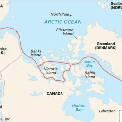 The northwest passage allegedly promised a water-route to